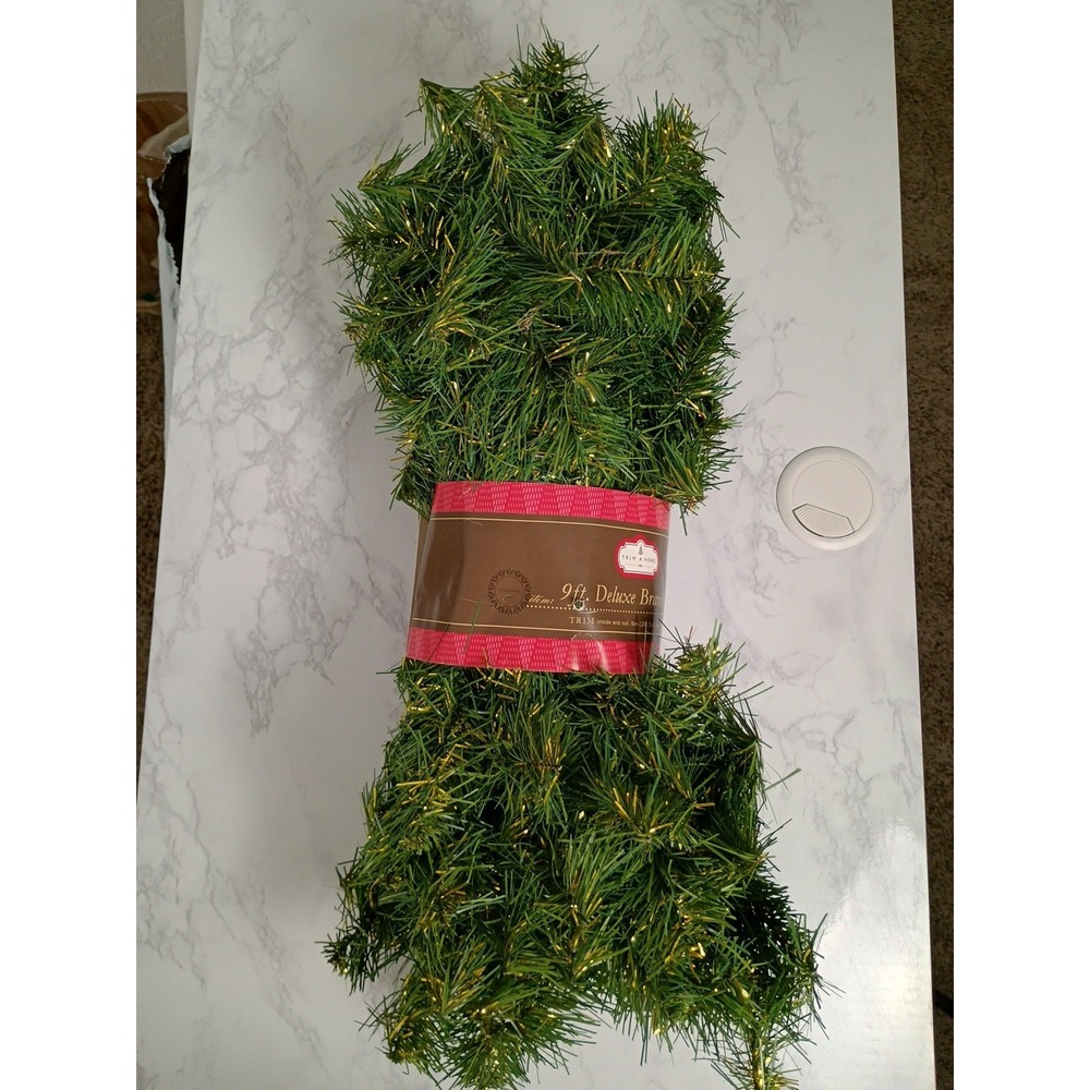Vintage Trim A Home 9ft Deluxe Branch Artificial Pine Christmas Garland Kmart‎